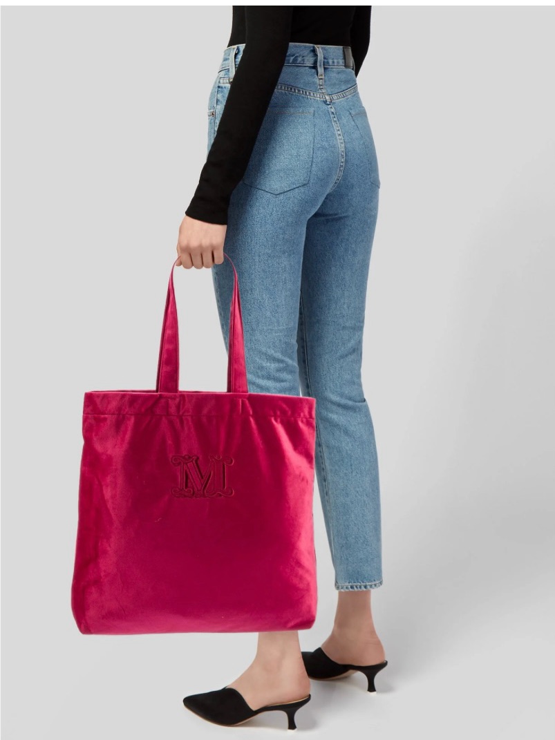 Maxmara Velvet Tote Bag